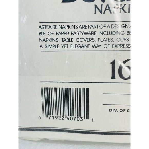 Vintage Halloween Orange Pumpkin Bat Ghost Artfaire Beverage Napkins 16 3-ply - Picture 11 of 11